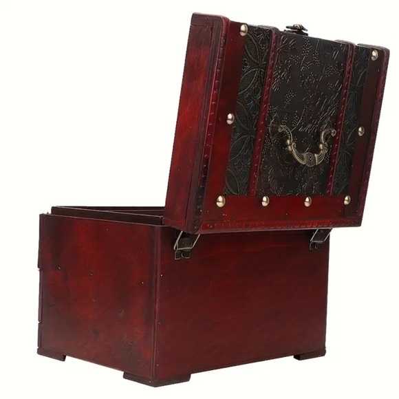 New Elegant Wooden Jewelry Box with Drawer - Brown - Picture 9 of 9